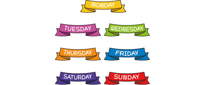 Aprenda a falar os dias da semana em inglês com exemplos