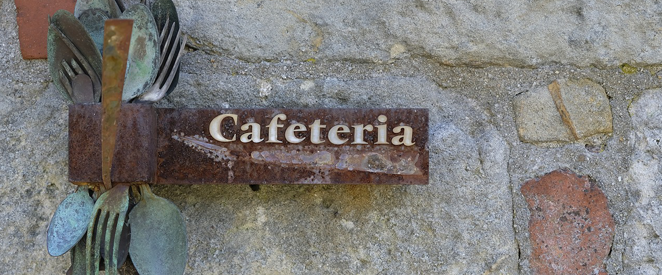 CAFETERIA? Qual é o significado e a tradução de CAFETERIA?